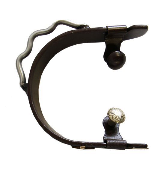 AJ Tack Ladies Antique Brown Praying Cowboy Bumper Spurs
