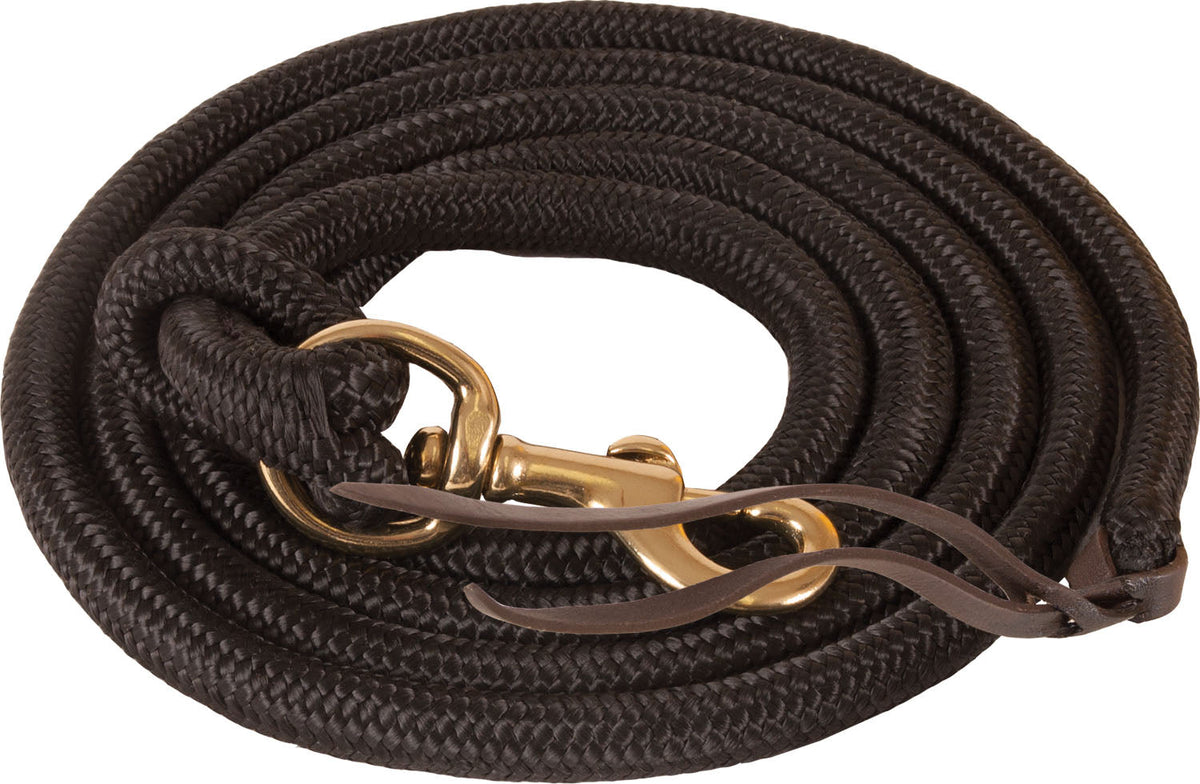 Poly Cowboy Lead Rope 5/8" X 9 Bolt Snap - Black
