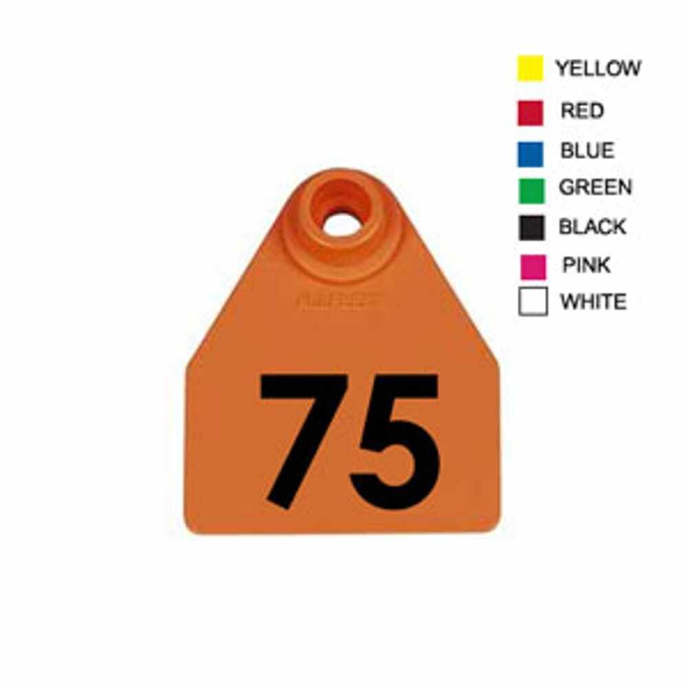 BLANK ORANGE ALLFLEX MED. FEM/SM MALE 25/BG