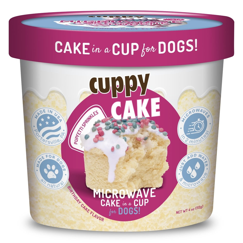 Cuppy Cake Birthday Cake Flavored with Pupfetti Sprinkles