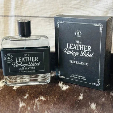 Leather No. 4 Vintage Label