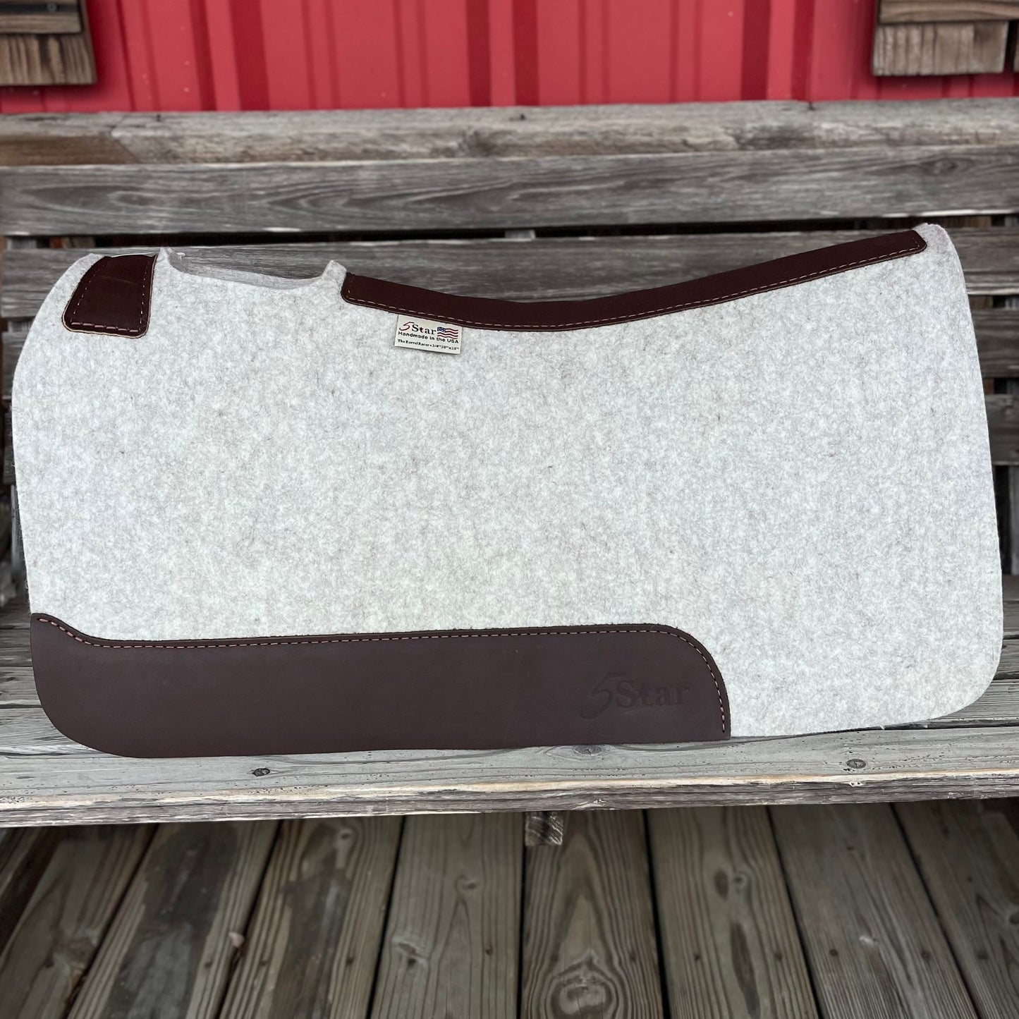 5 Star Equine 3/4" Natural Barrel Saddle Pad 30x28