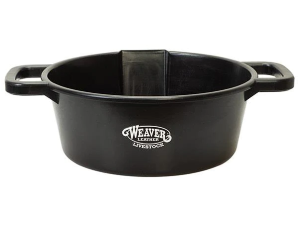 Large Round Feed Pan - Black