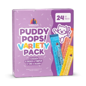 Weruva Puddy Pops Lickable Cat Treat Variety Pack