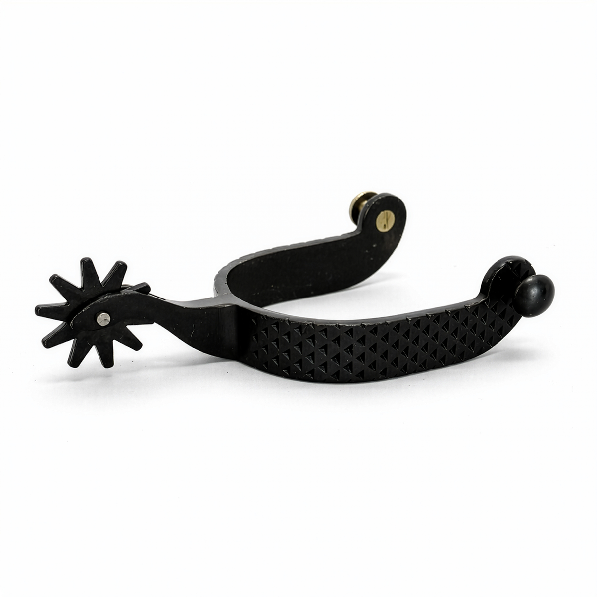 Black Rasp Western Spurs for Men