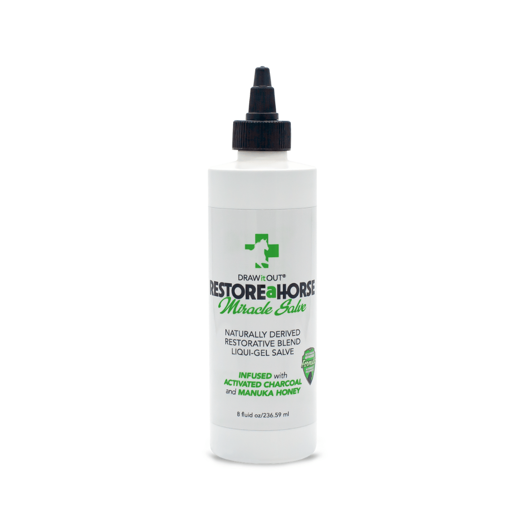 Draw It Out® RESTOREaHORSE® 8oz | Stay-Put Horse Skin Salve