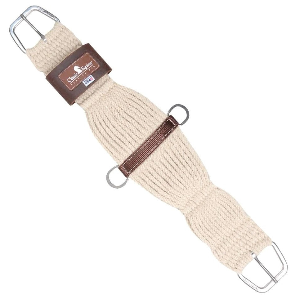 Classic Equine Blended Mohair Roper Cinch | Stainless Steel Hardware