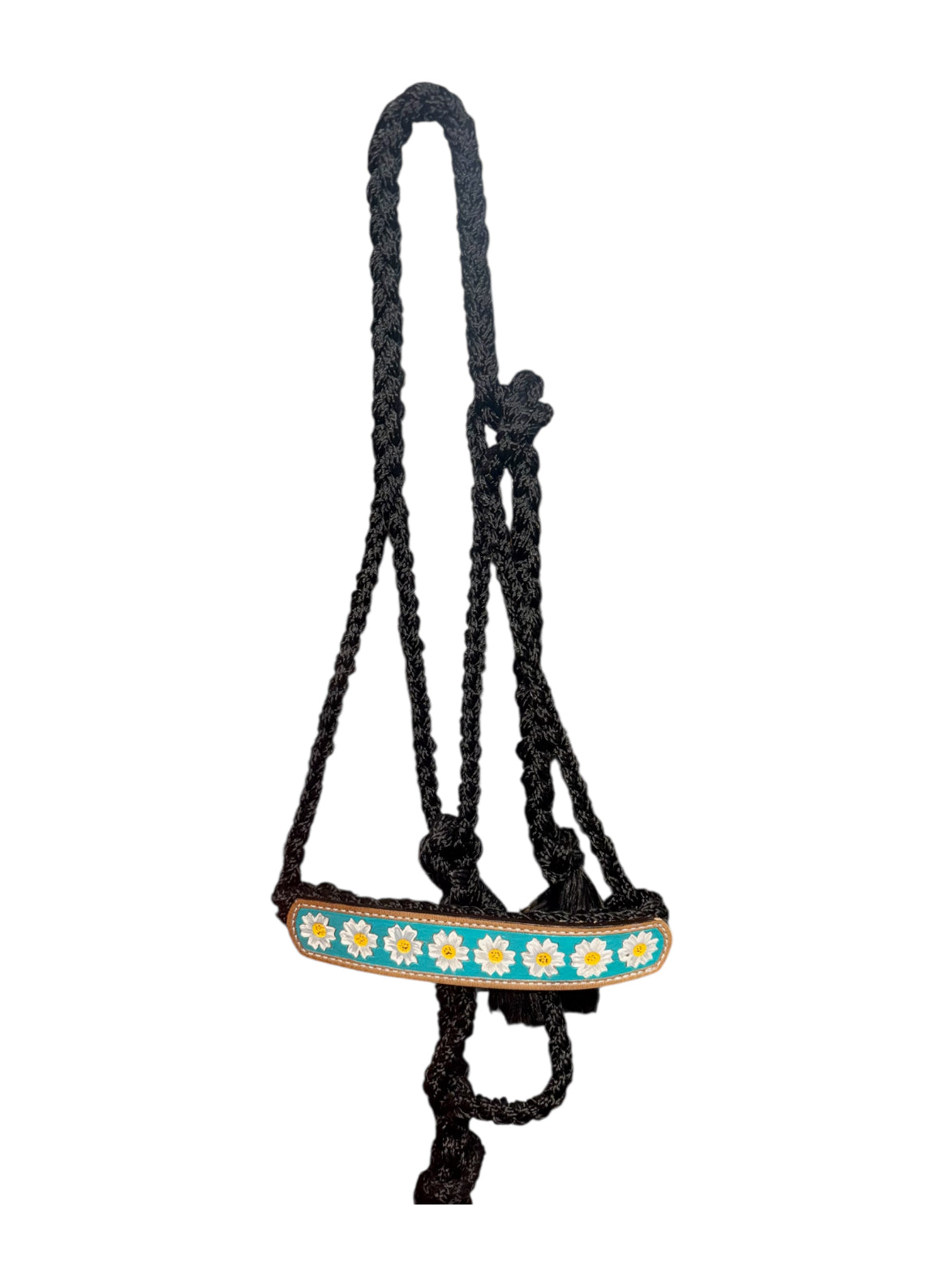 Showman Muletape Halter with Leather Poppy Noseband