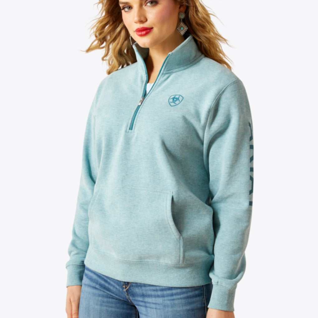 Teal Foundation 1/2 Zip | Ariat