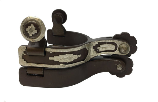 AJ Tack Baby Southwest Spurs, Antique Brown