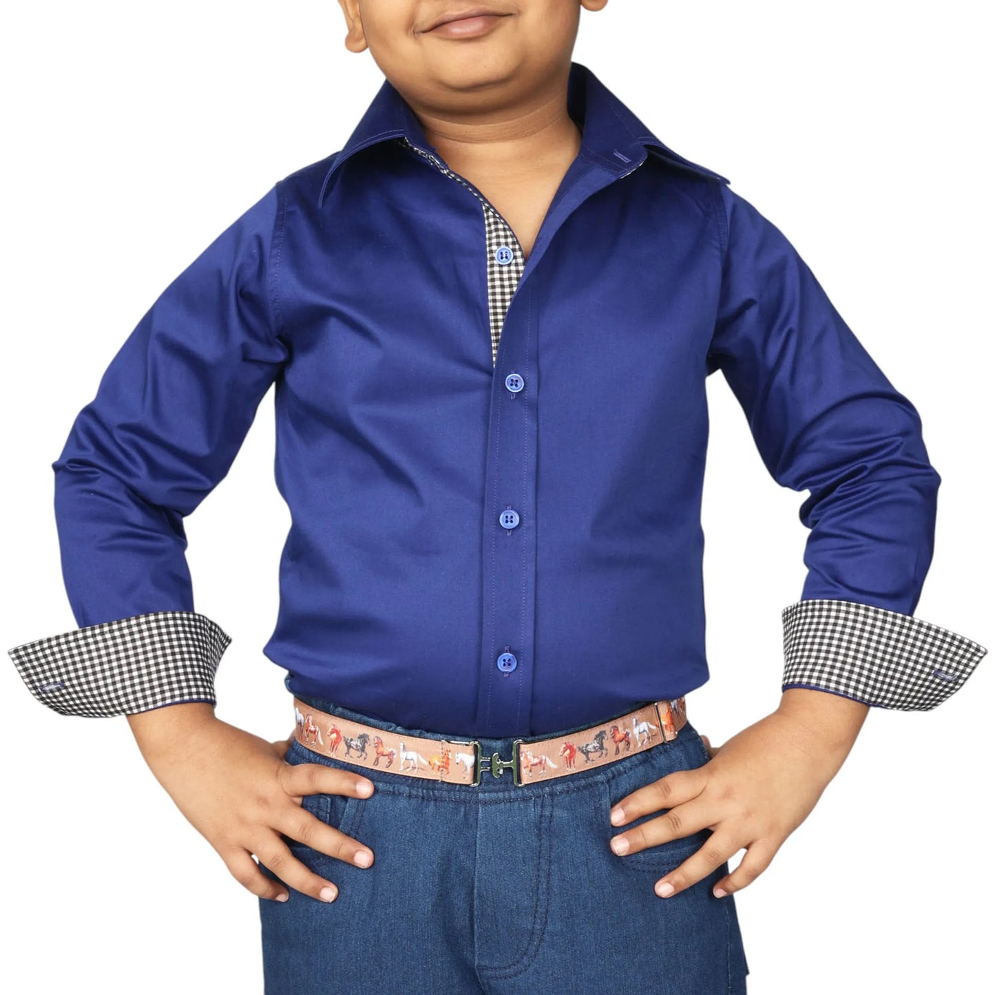 TuffRider Boys ADEY Shirt - Royal Blue