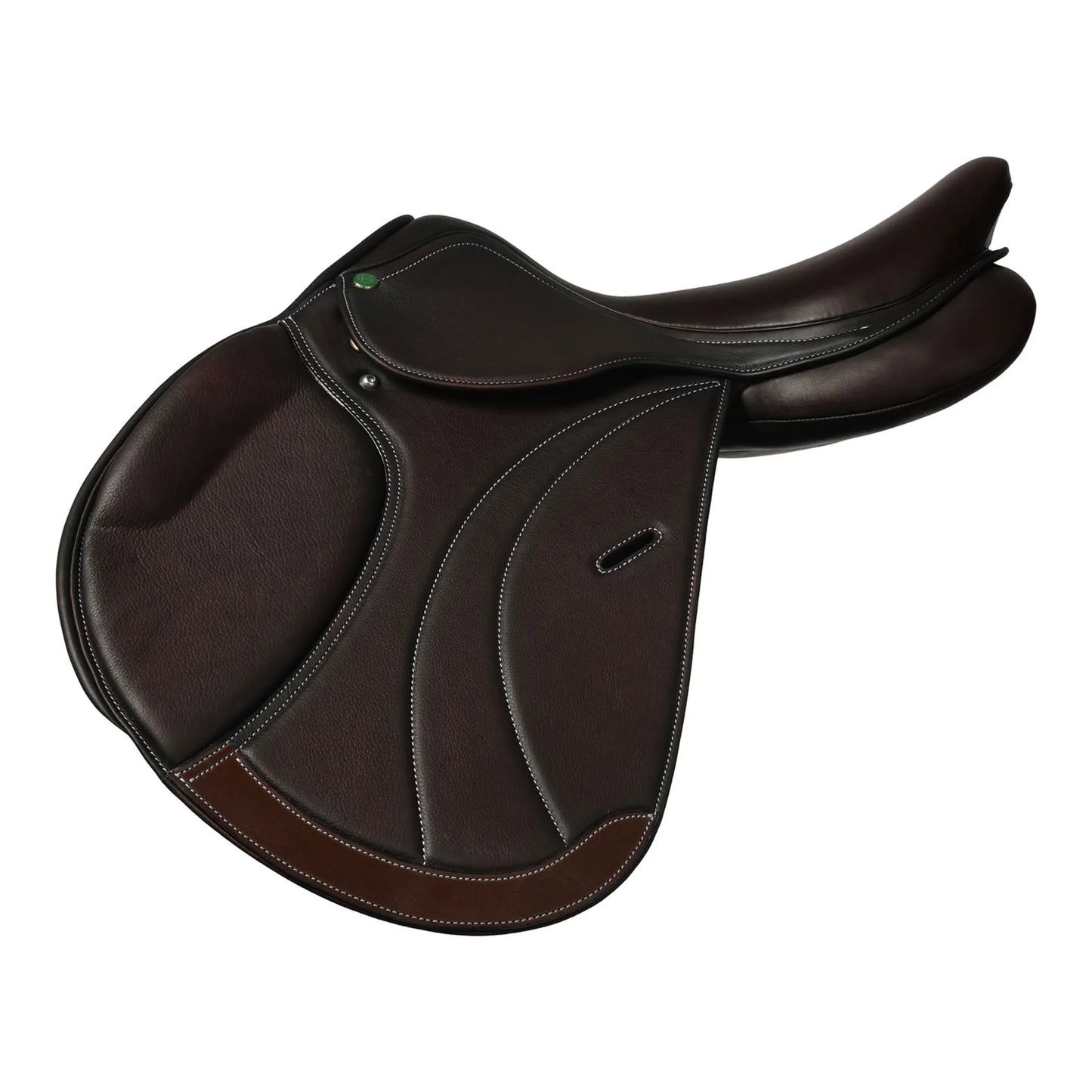 Henri de Rivel Equipe IGP Covered Close Contact Saddle - Flocked - Havana