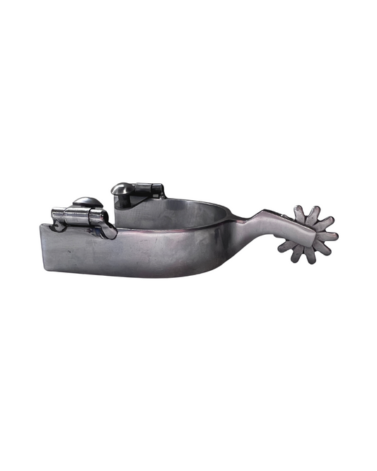 Men's Brushed Stainless Steel Spur