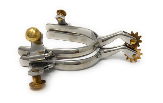 AJ Tack Men's Plain Band Roping Spurs