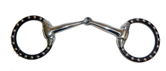 AJ Tack Silver Dot Sweet Iron Snaffle, Mini Horse
