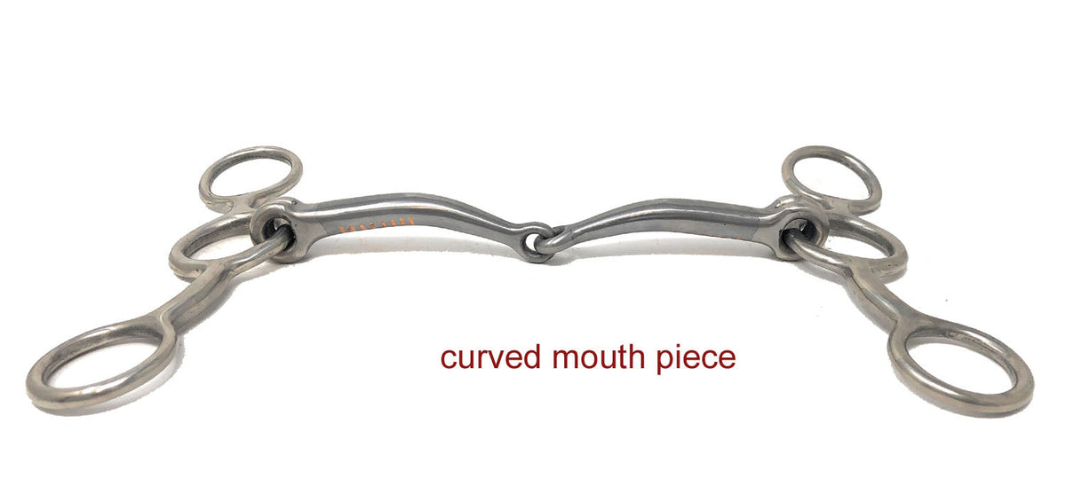 AJ Tack Jr Cowhorse Smooth Snaffle Gag Bit, 5 1/4" Cheek