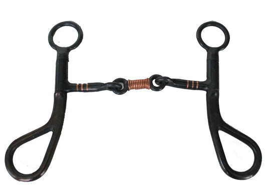 AJ Tack Argentine Three Piece Copper Wire Bit, 5"