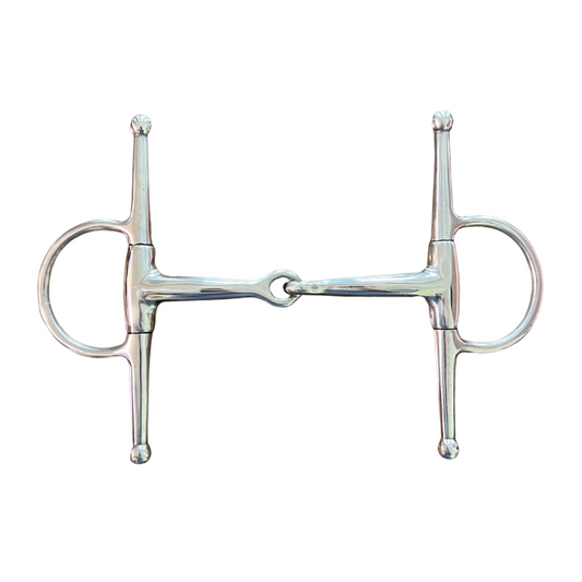 AJ Tack Full Cheek Eggbutt Snaffle Bit, 5"