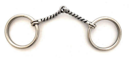 AJ Tack Sweet Iron Loose Ring Twisted Snaffle Bit, 5.5"