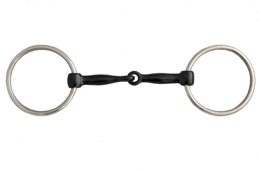 AJ Tack O-Ring Smooth Sweet Iron Snaffle Bit, 5"