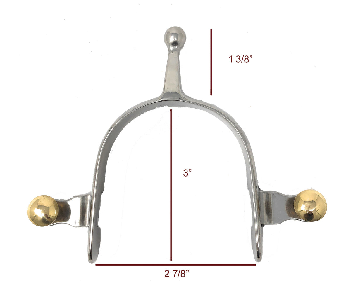 AJ Tack Ladies Ball Knob Spurs