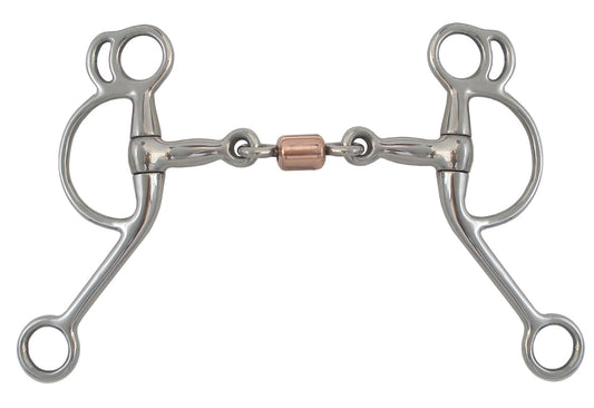Double Rein Tom Thumb 3-Piece Copper Roller Bit