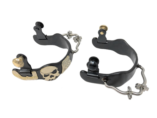 AJ Tack Ladies Pirate Skull Bumper Spurs