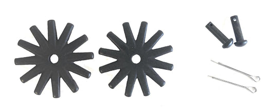 AJ Tack 1 5/8" 12-Point Rowel Package, Black