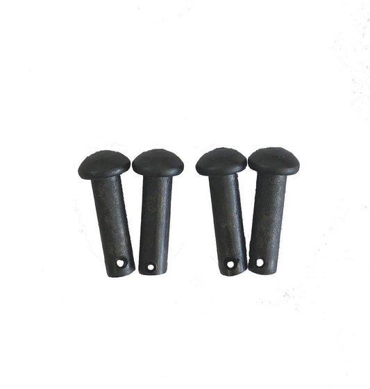 AJ Tack Black Steel Spur Rowel Pins, 2 Pairs