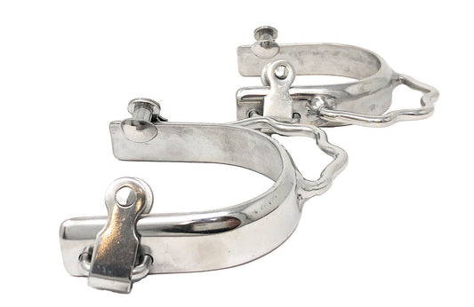 AJ Tack Youth Stainless Steel Sidewinder Bumper Spurs