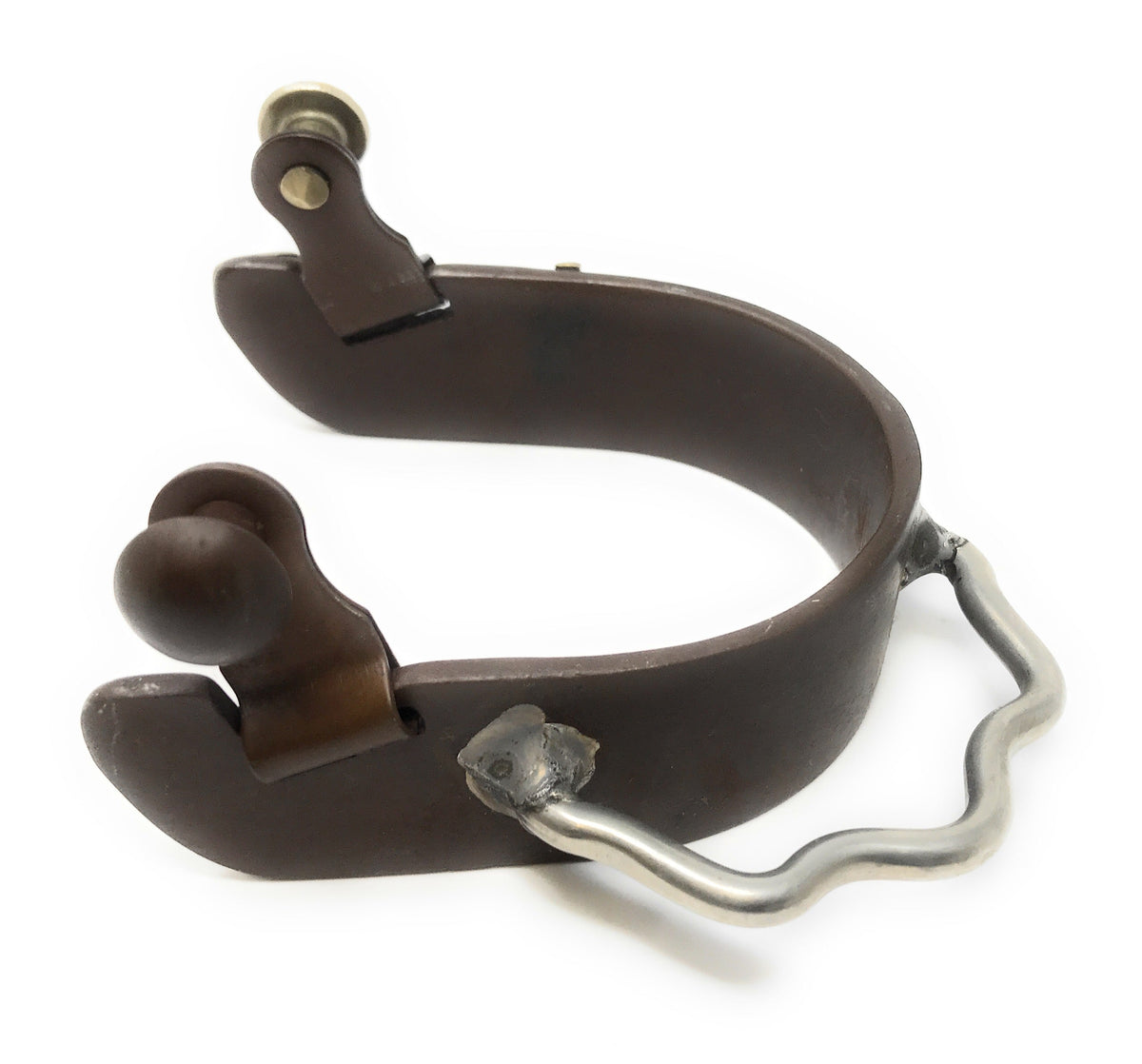 AJ Tack Ladies Antique Brown Praying Cowboy Bumper Spurs