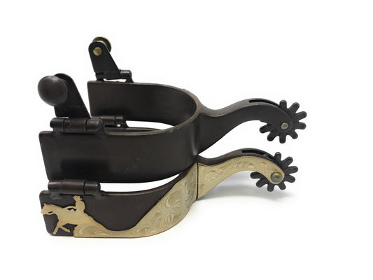 AJ Tack Ladies Antique Brown Reining Horse Spurs