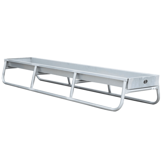 10' Galv All Metal Feed Trough