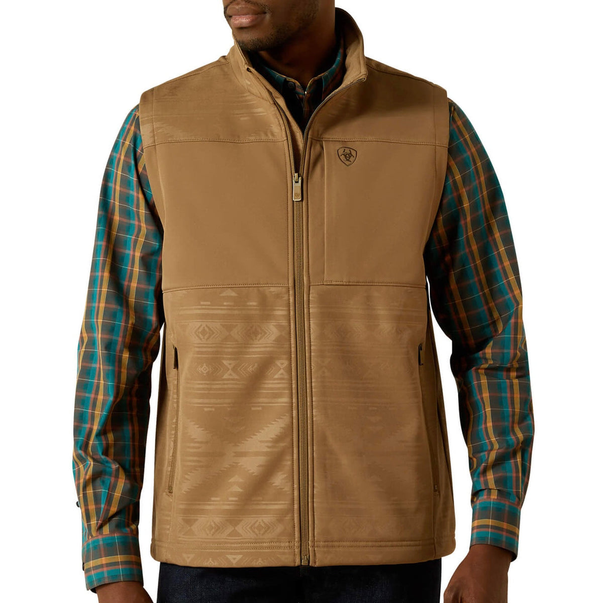 Khaki Southwest Vest | Ariat Mens