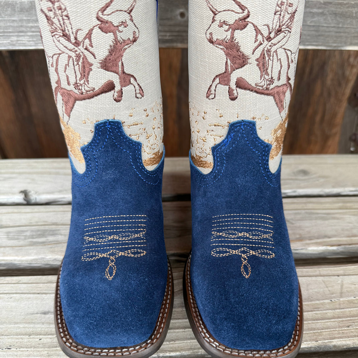 Blue Suede Bull Rider | Roper Kids