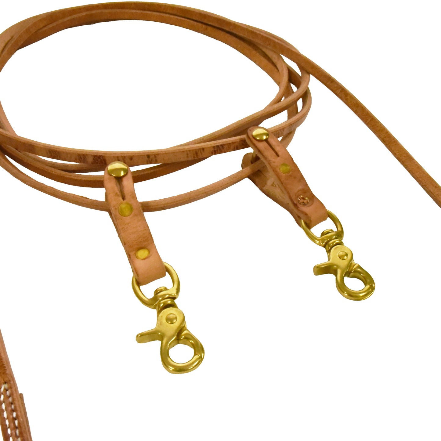 AJ Tack Harness Leather Draw Reins