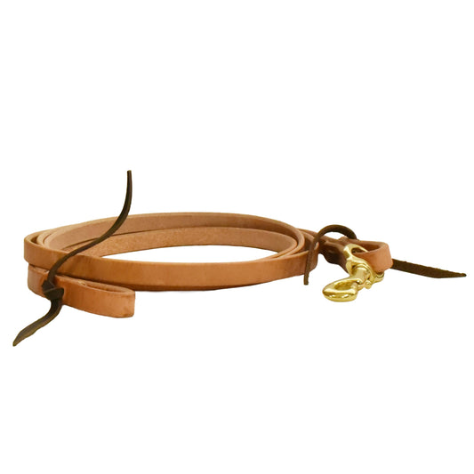 Harness Leather Flat Roper Reins - 5/8" x 8ft