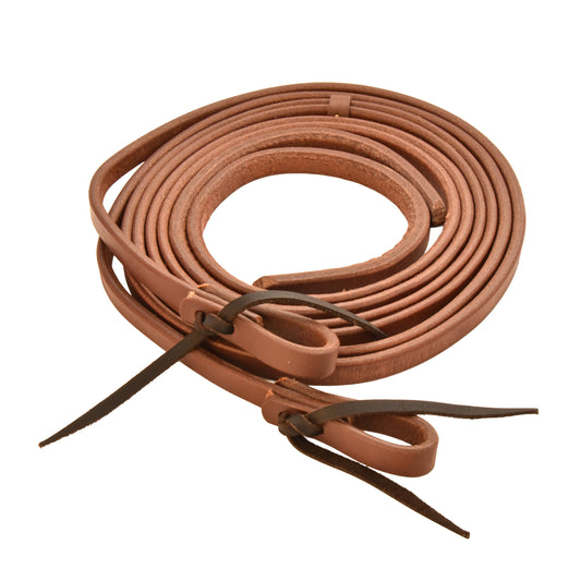Oiled Harness Leather Split Reins - 5/8" x 8ft