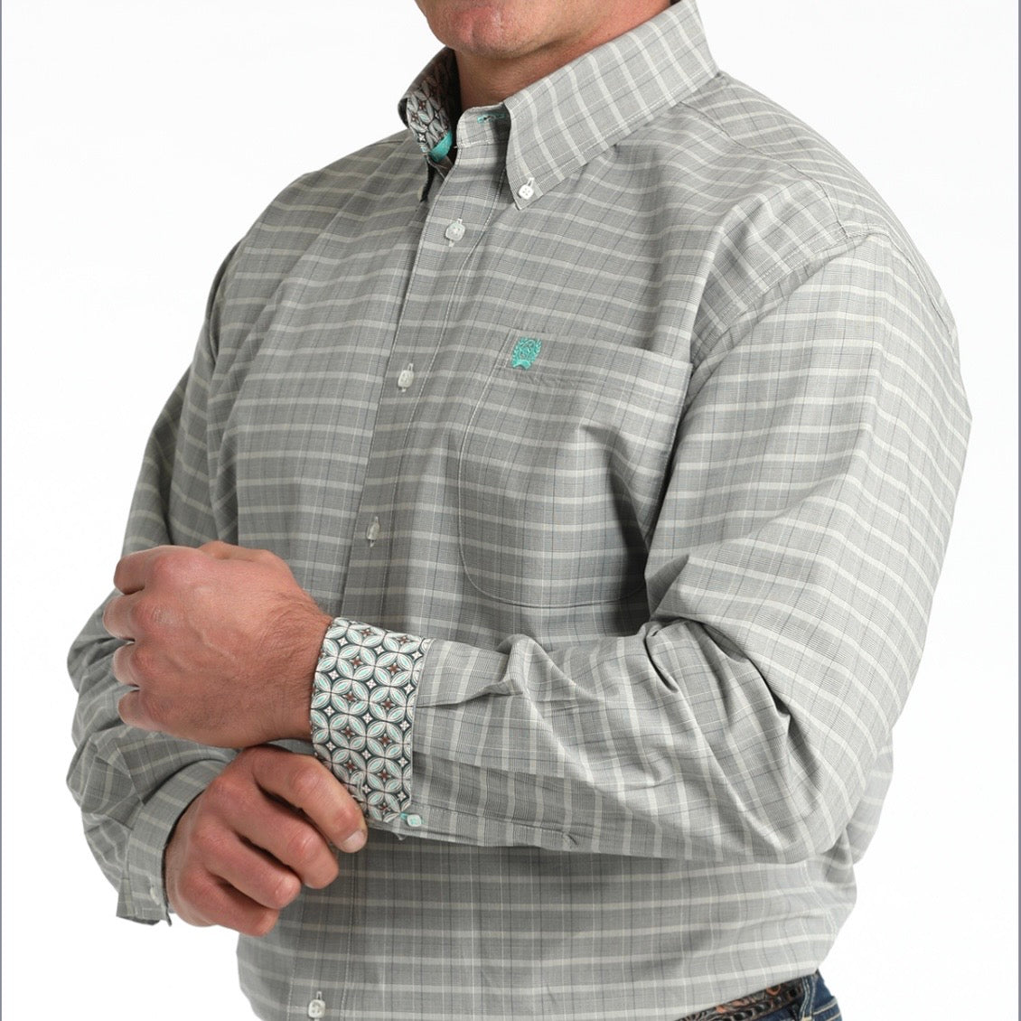 Grey and Cream Plaid | Cinch Mens