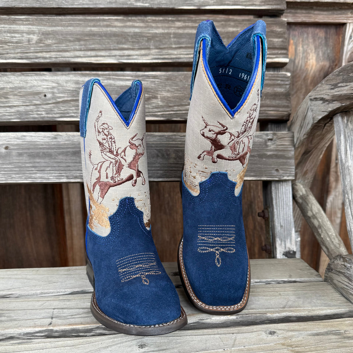 Blue Suede Bull Rider | Roper Kids