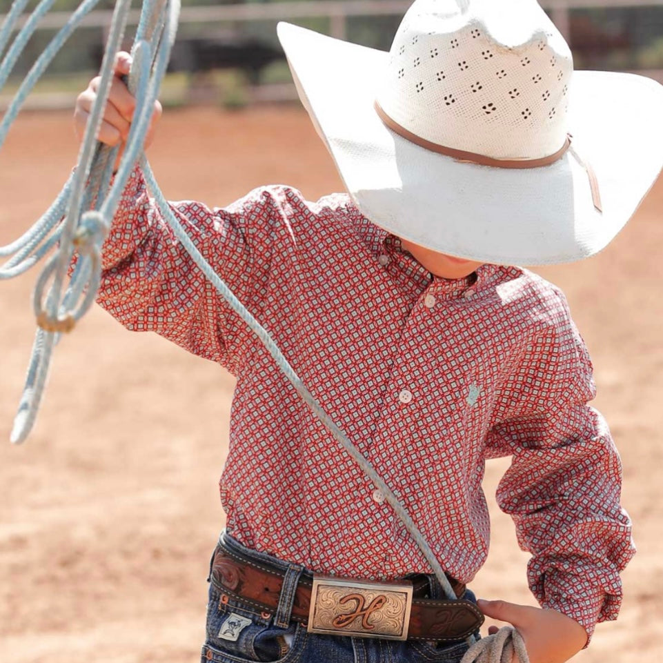 Red Diamond Print | Cinch Boys