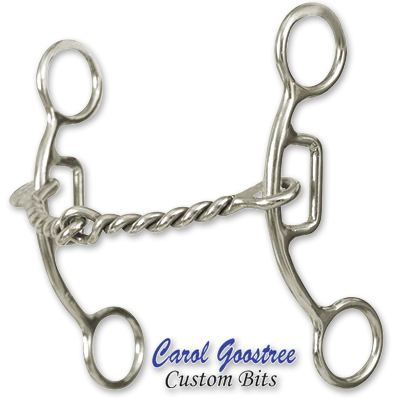 Classic Equine Carol Goosetree Delight Twisted Wire Snaffle Bit