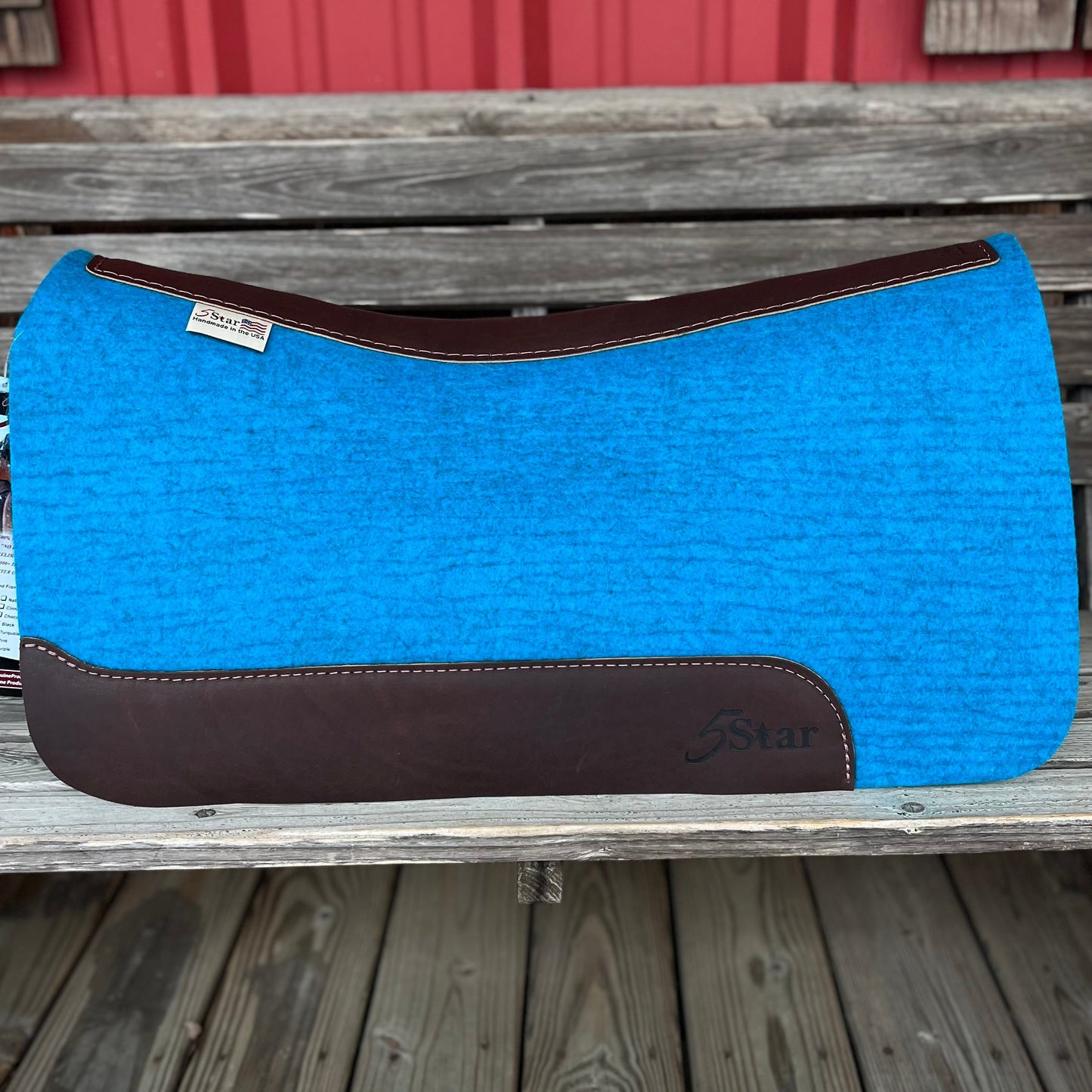 5 Star Equine 3/4" Turquoise Pony Saddle Pad 26x26