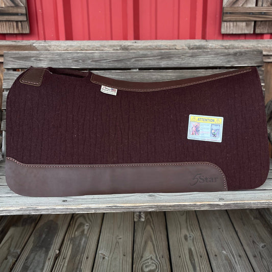 5 Star Equine 7/8" Dark Chocolate All-Around Saddle Pad 30x30