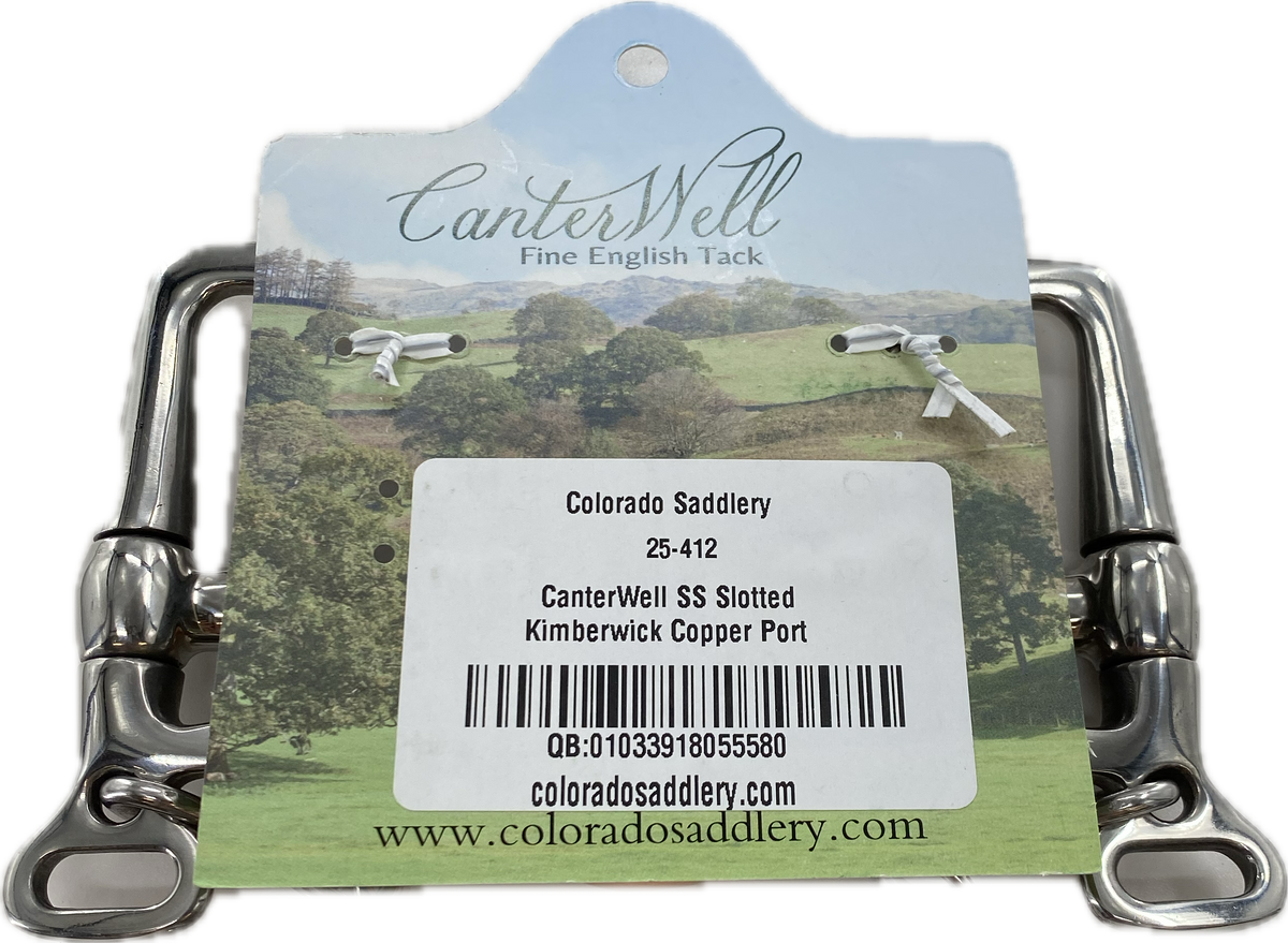 Canter Well SS Slotted Kimberwick Bit