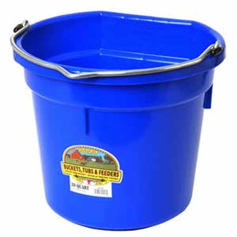 20 QT. FLAT BACK - BLUE 12/CS.
