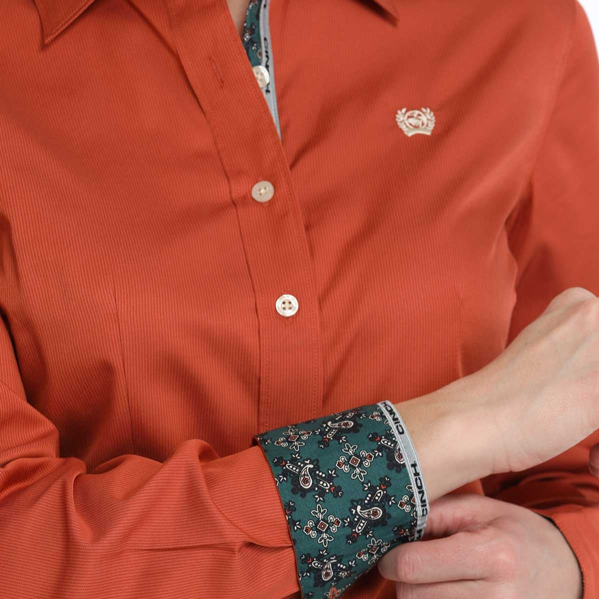 Orange Tencel | Cinch Womens