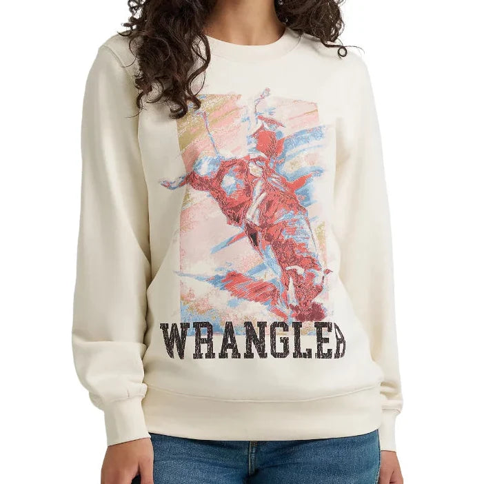 Bucking Pastelly Sweatshirt | Wrangler Womens