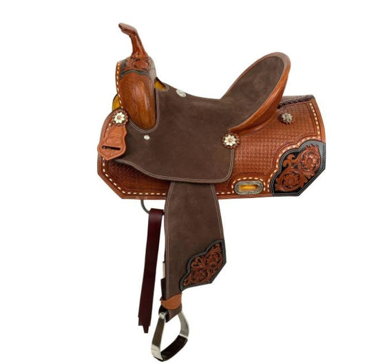 Double T Florence Fusion Barrel Style Saddle – 15 Inch