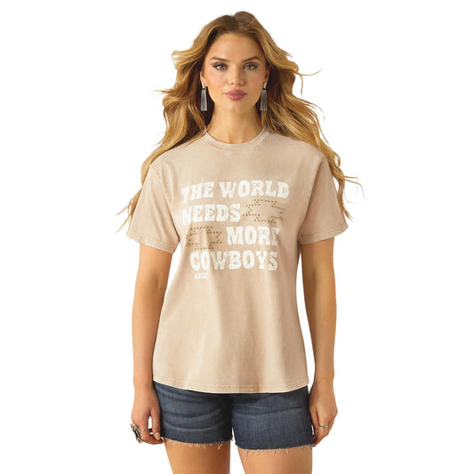 Ariat Women's The World Needs More Cowboys Graphic Tee